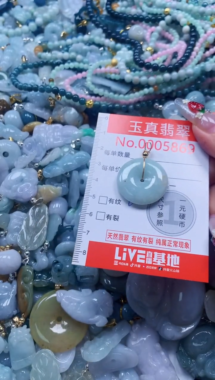 翡翠未镶嵌吊坠(不含链)5869