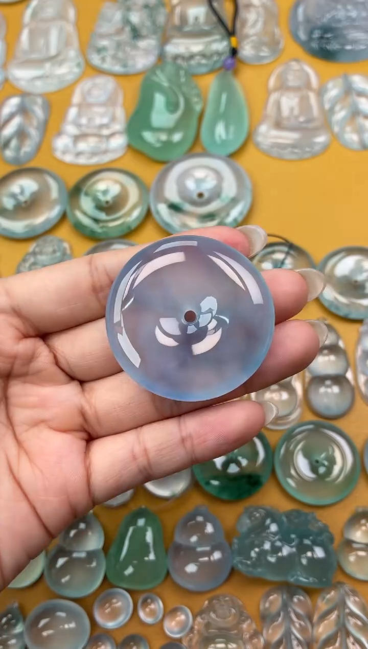 吊坠(不含链)未镶嵌翡翠52 平安扣 42.5 7.8