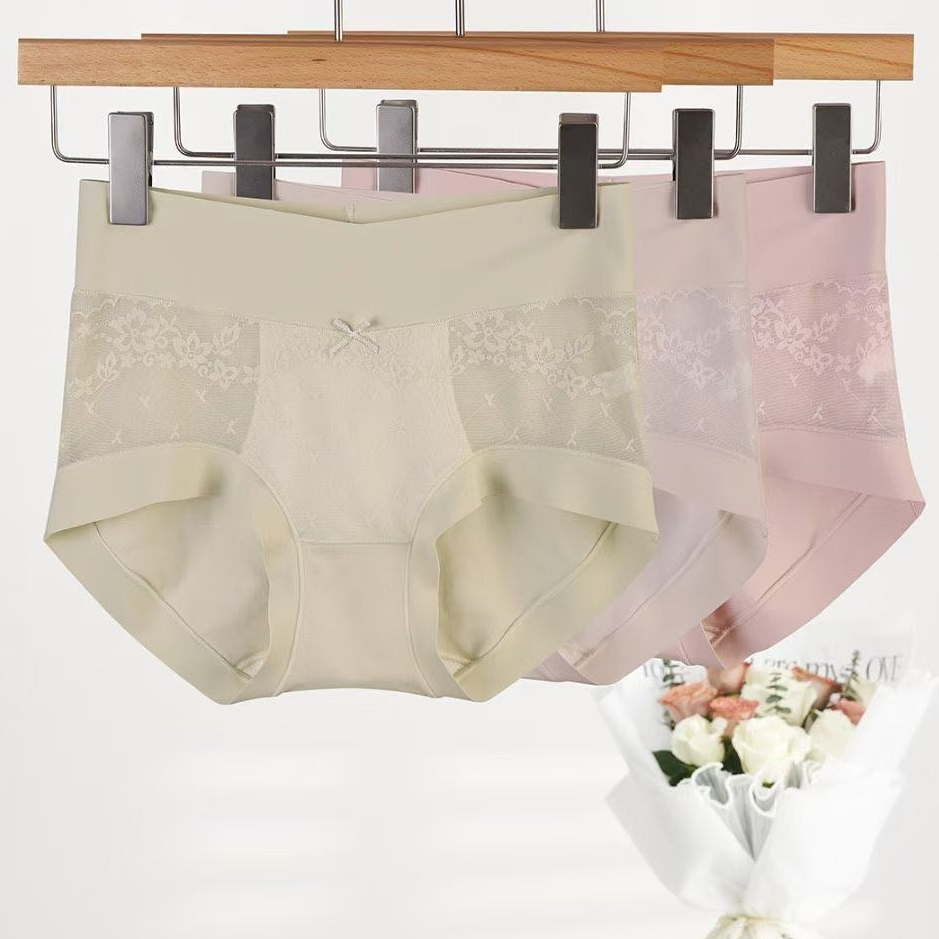 YZ【星陨】春夏新款爆款舒适无感蕾丝盒装裤DK07336