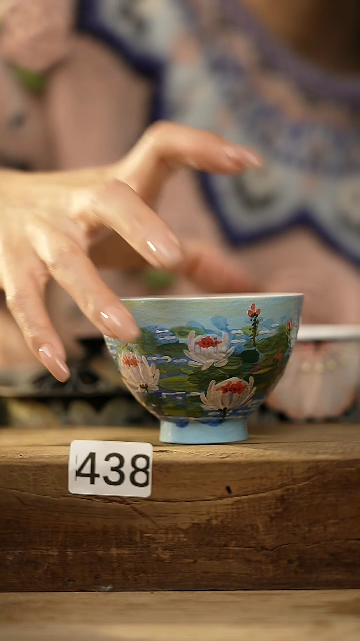 【闪购商品】瓷片油画风·彩绘·设计师石一款 主人杯