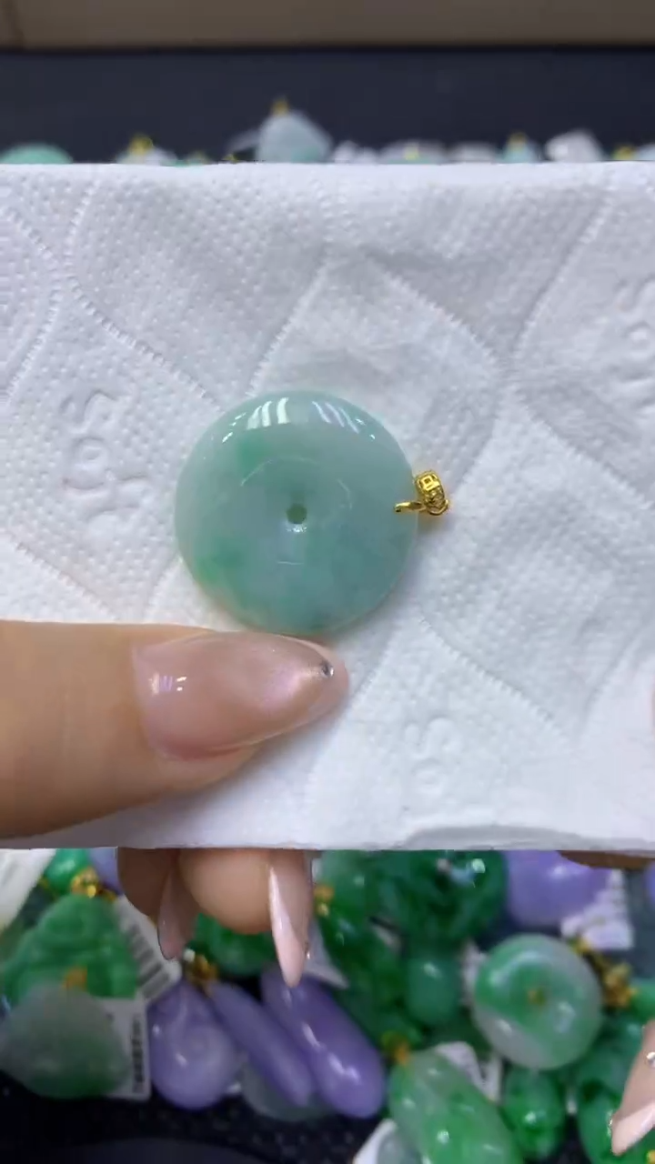颈饰未镶嵌翡翠天然缅甸翡翠A货