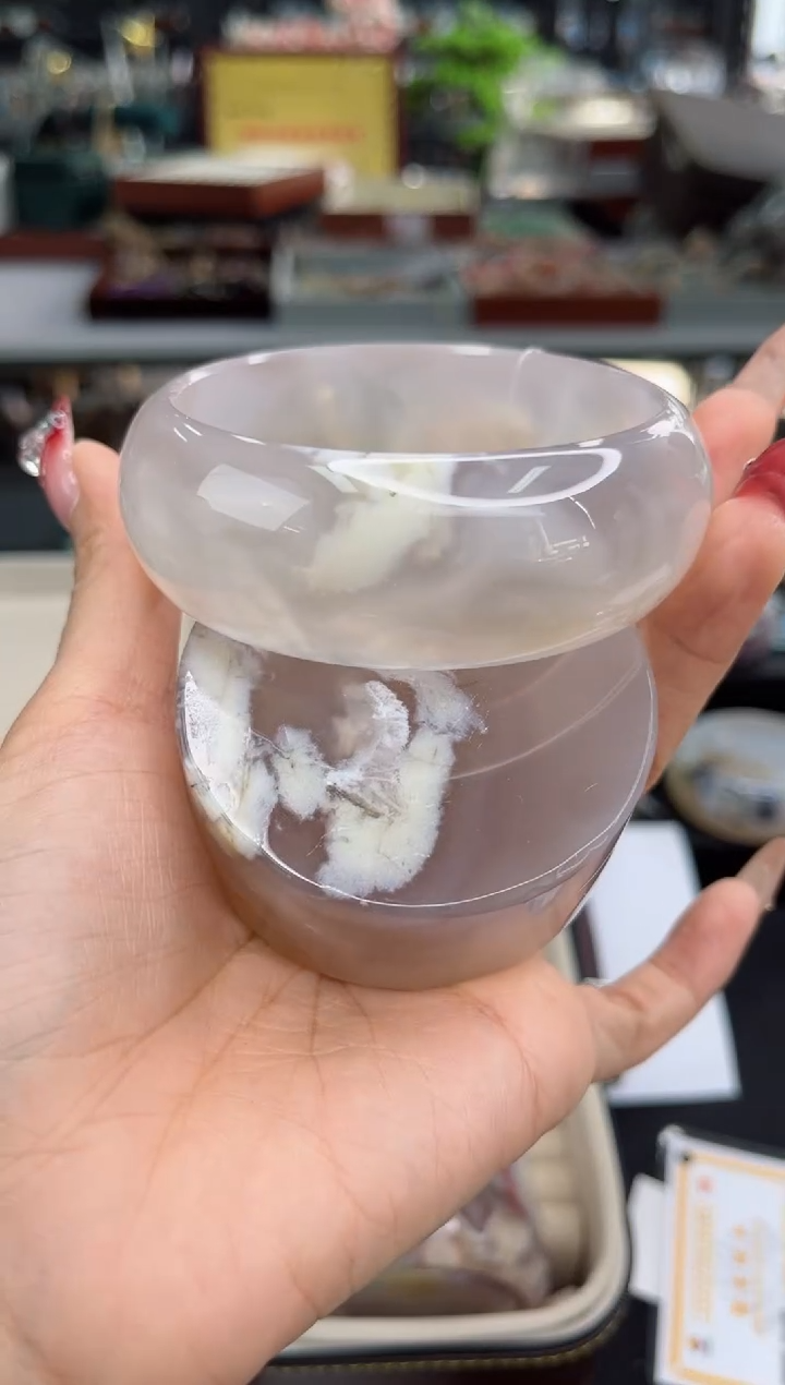 【闪购商品】石英质玉手镯未镶嵌63圈口（赠品镯心）3600371