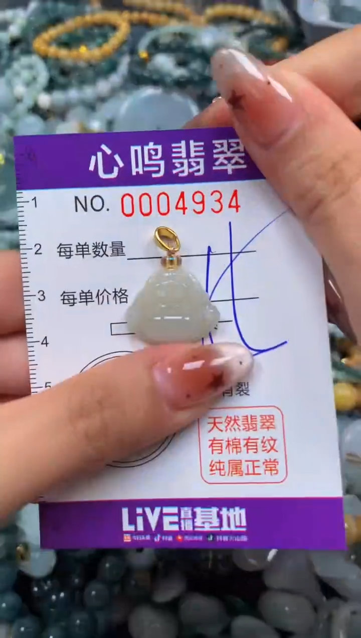 翡翠未镶嵌颈饰闪购004934