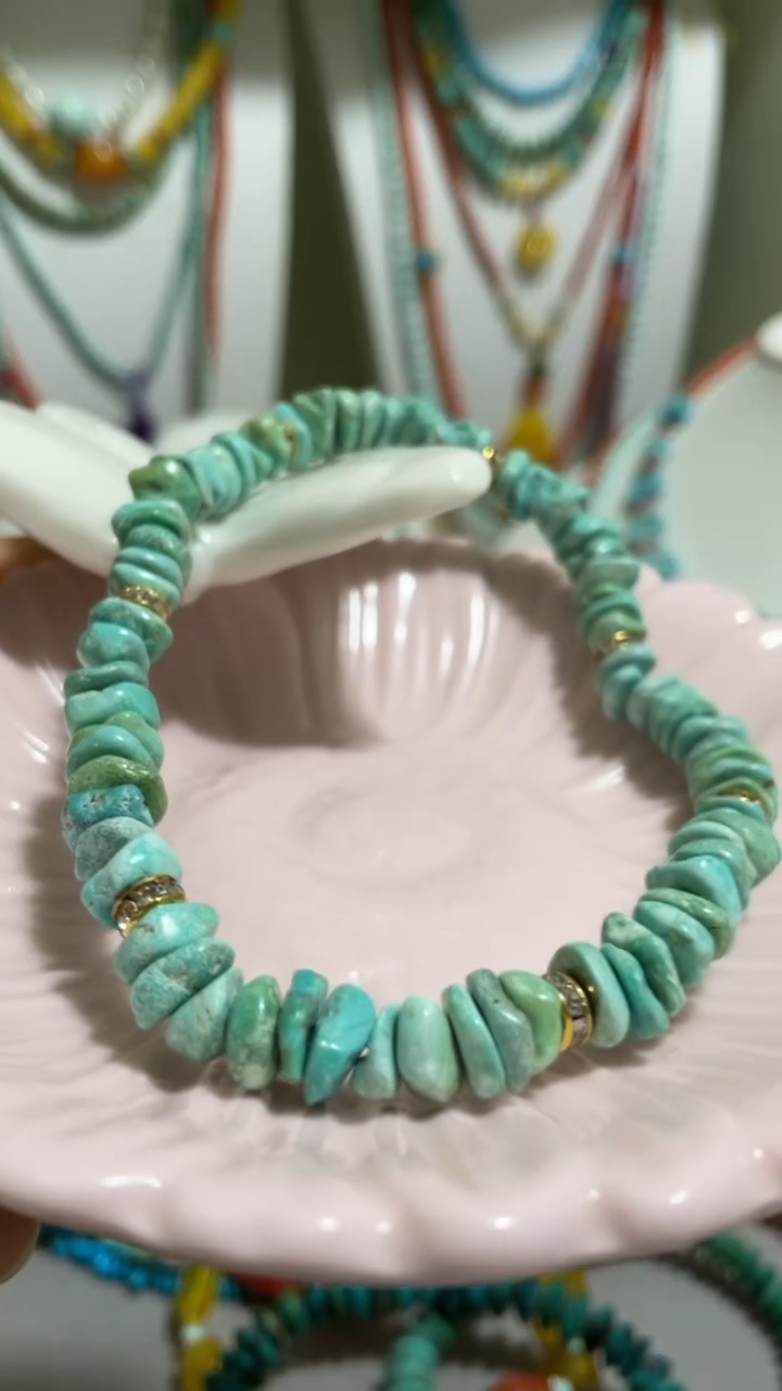 未镶嵌绿松石珠宝奇石6mm+手串