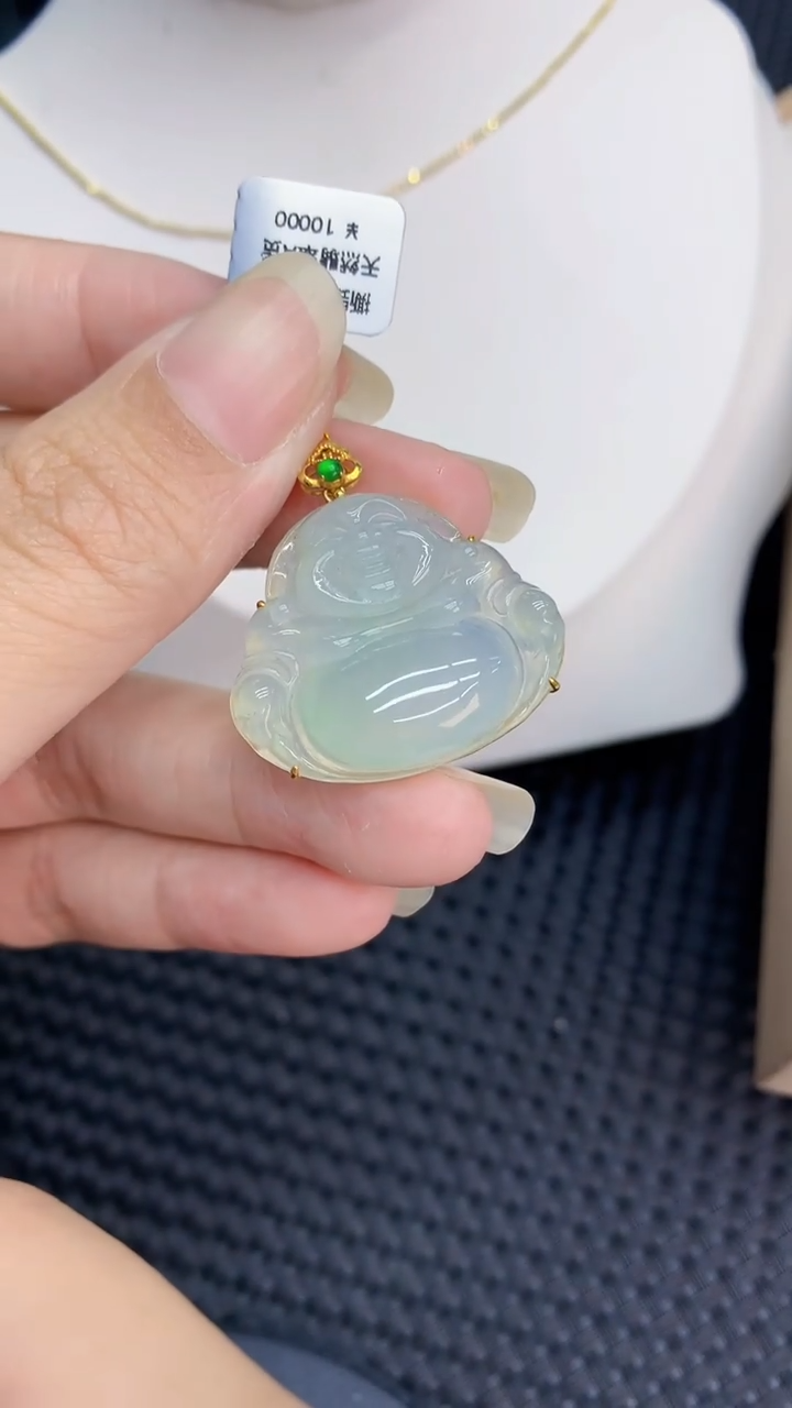 【闪购商品】翡翠颈饰18K金镶嵌            8