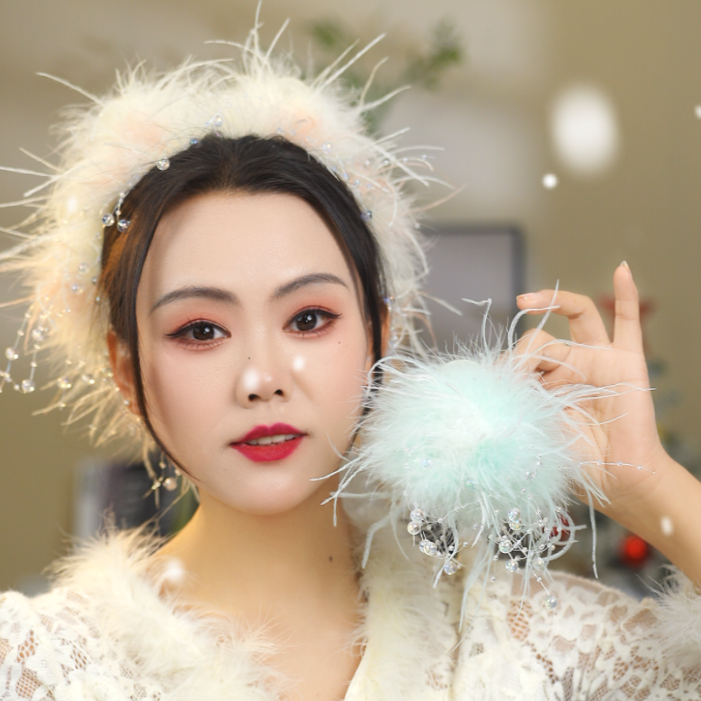 A1042千金风日韩女仙女发卡发夹森系仙气头饰边夹时尚简约风