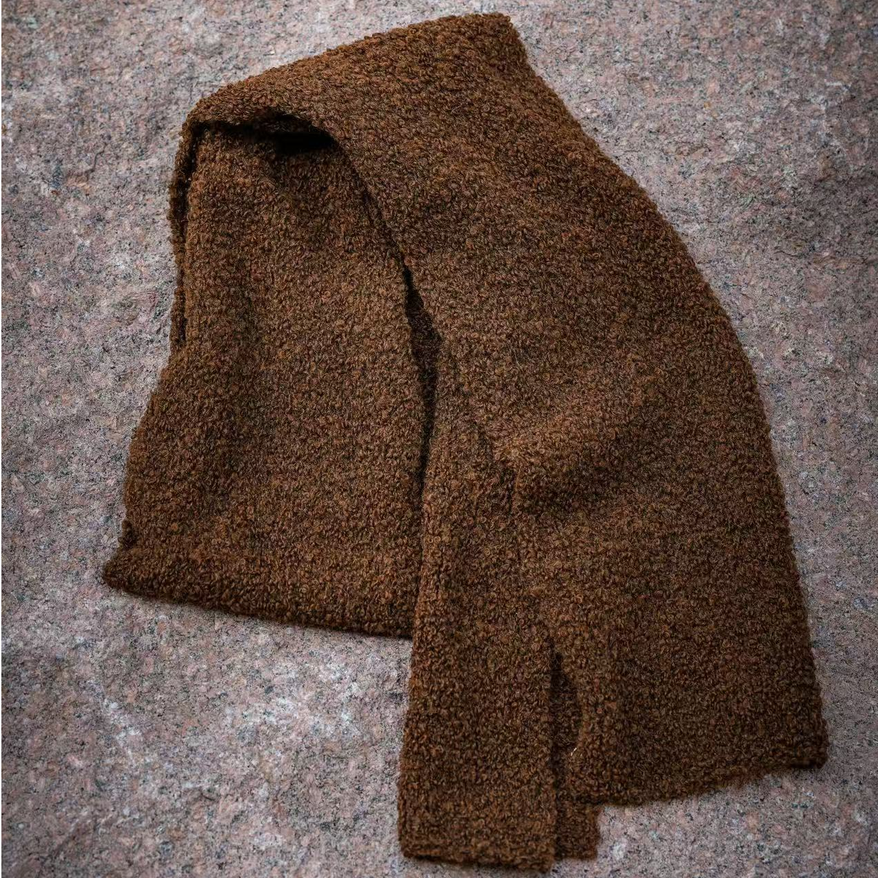 原创疯子张色织羊毛羊驼毛围巾帽子套08413