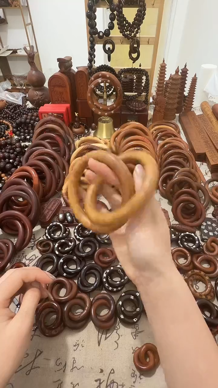 枣木乾坤圈一物一拍桃木70