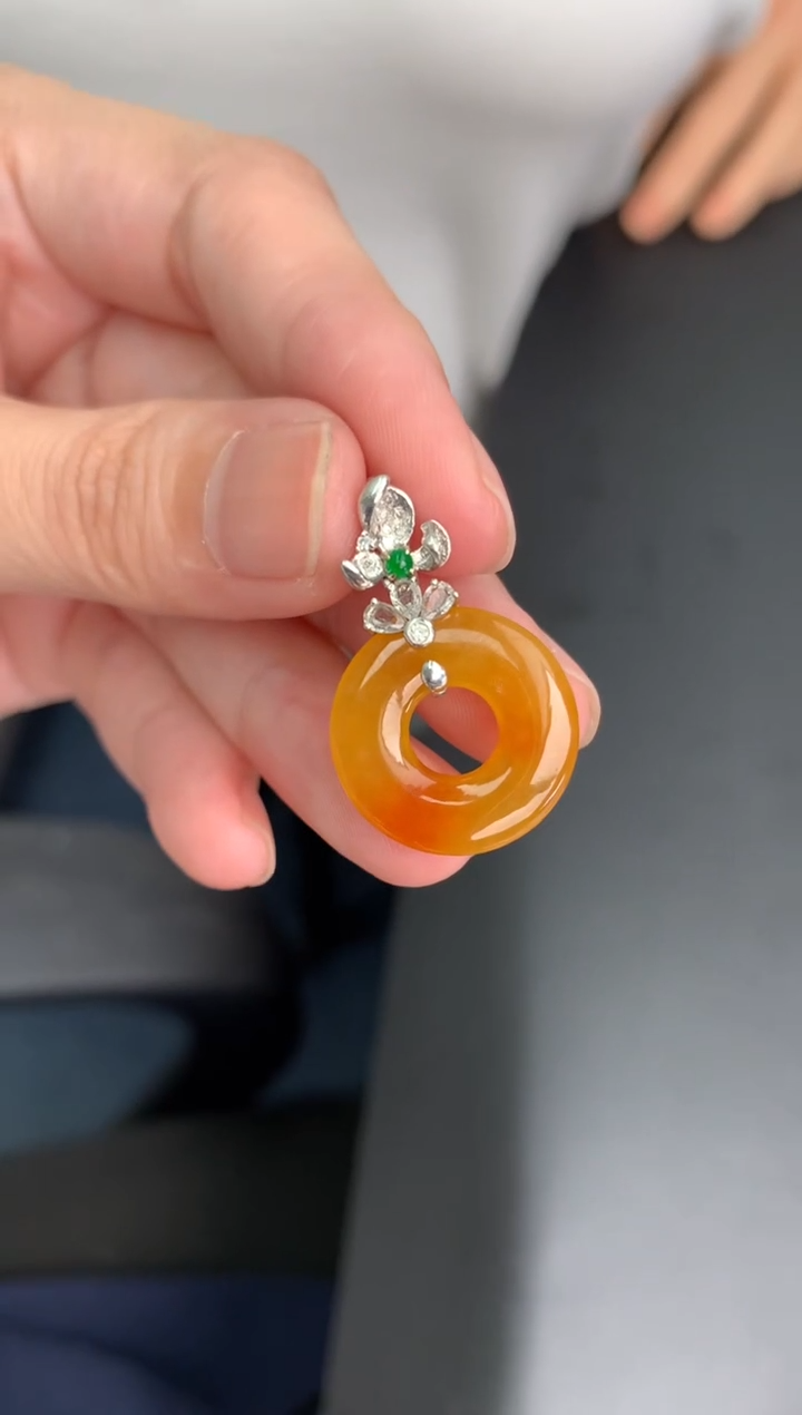 【闪购商品】定制翡翠18K金镶嵌模式推广期24小时鉴赏期