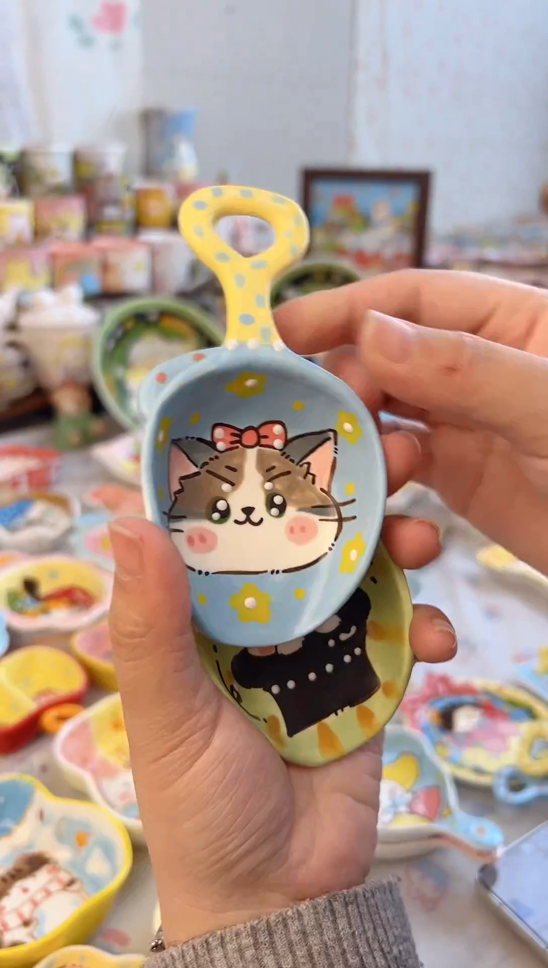 摆件陶景德镇陶瓷手绘微瑕