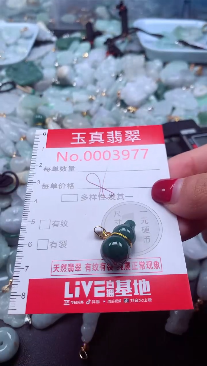 颈饰未镶嵌翡翠3977