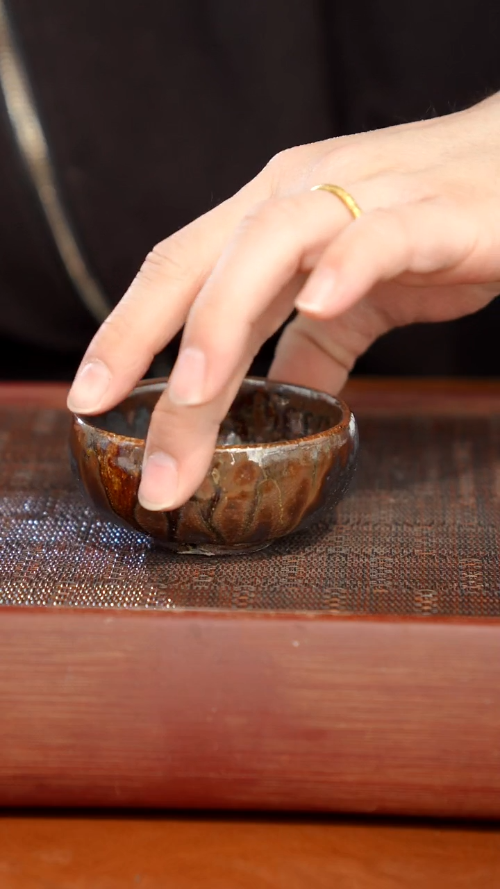 陶瓷奢瓷/瑞寅柴烧茶器（杯子）195微瑕