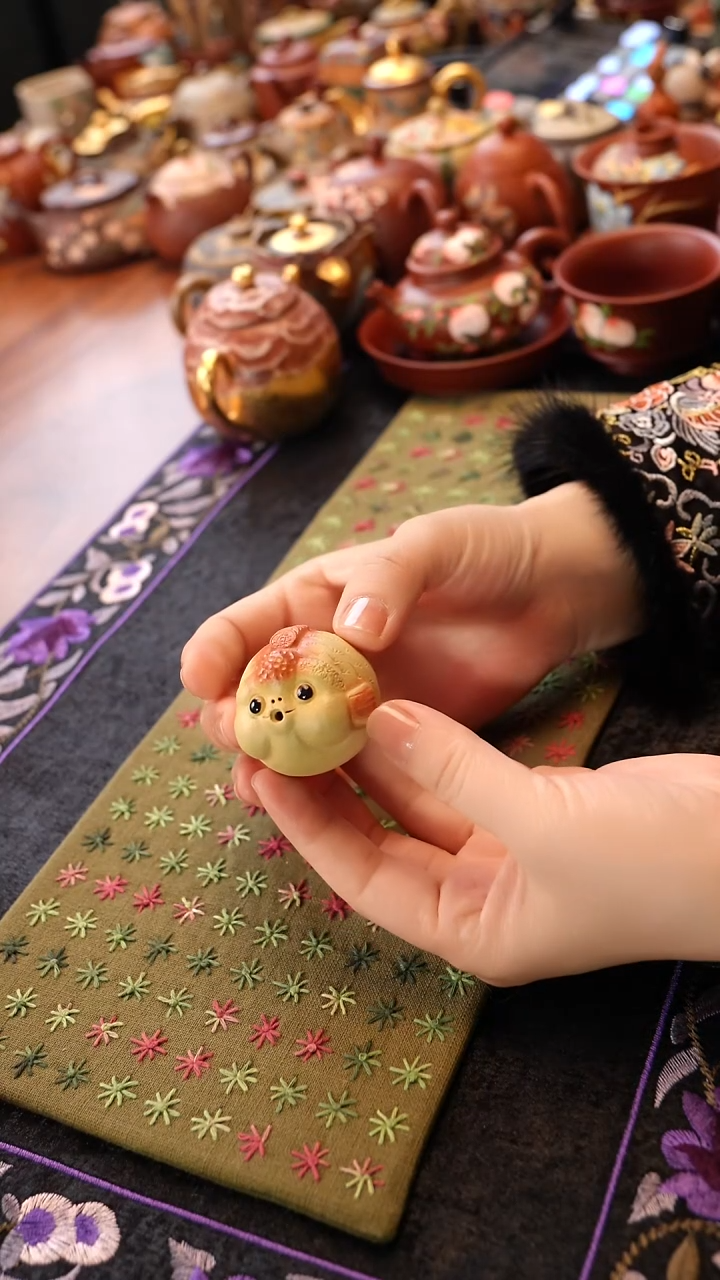 茶壶紫砂段泥泡泡鱼