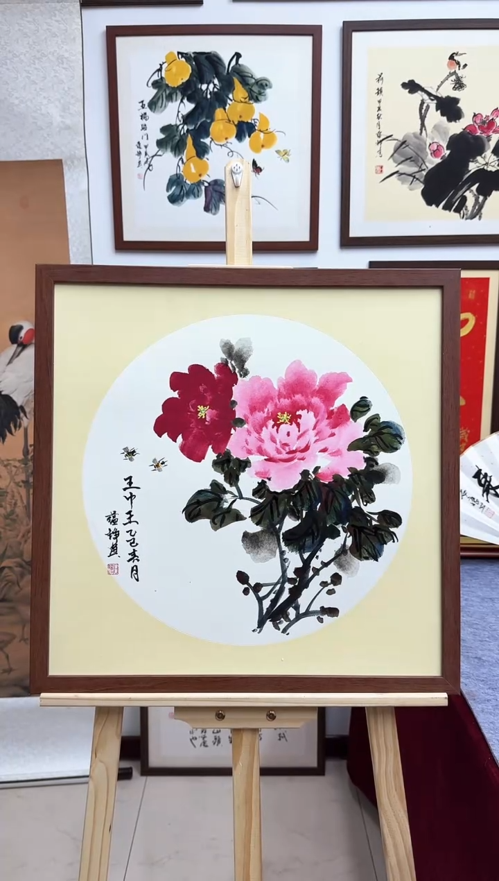 【闪购商品】国画石蕴铮-王中王-53*53cm-送画框