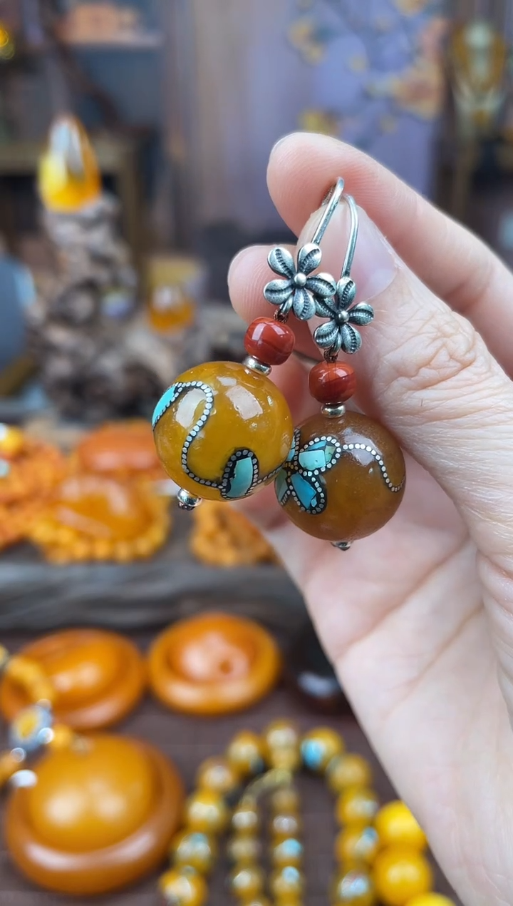 裸石琥珀未镶嵌多样性发货1，假一赔4