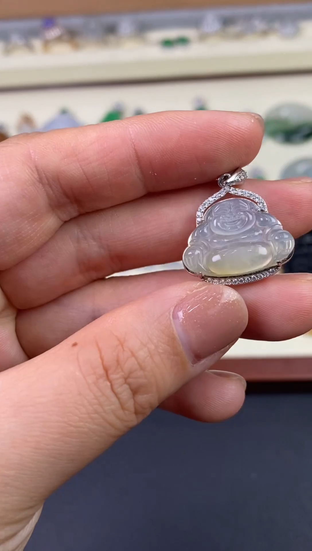 银S925镶嵌定制翡翠JJ0017