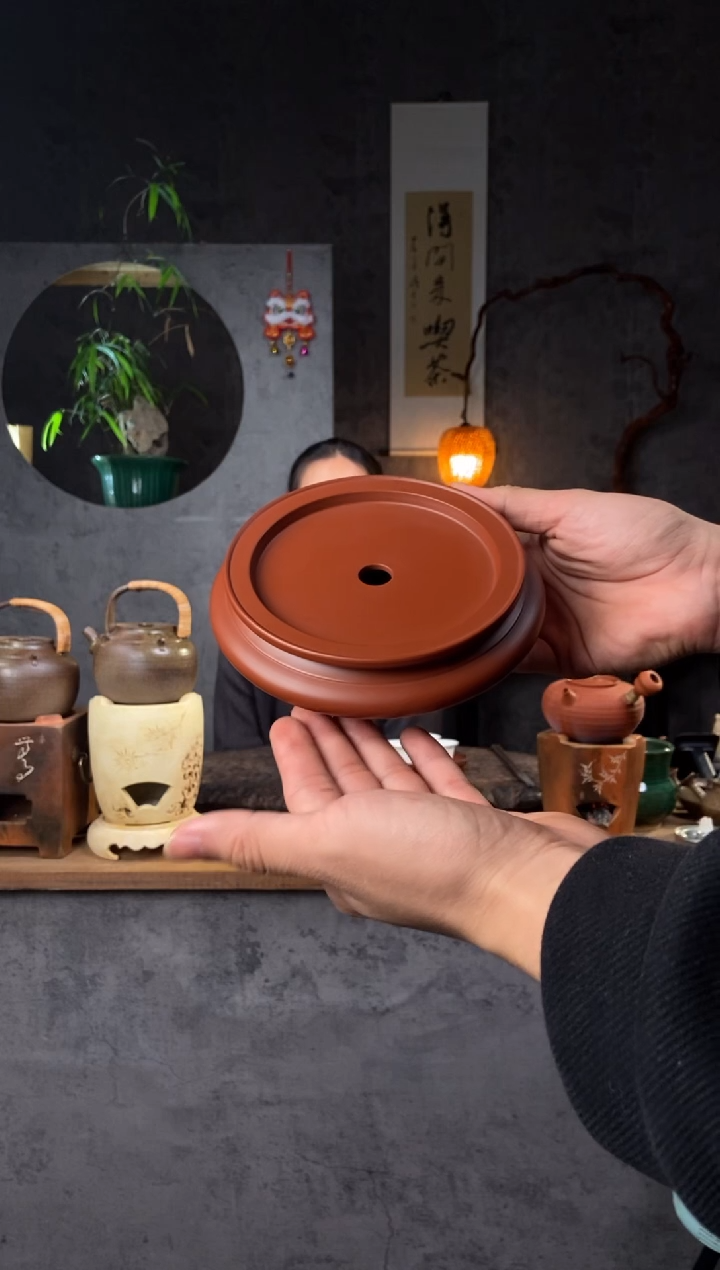 【闪购商品】全手工原矿潮州6寸朱泥分体壶承