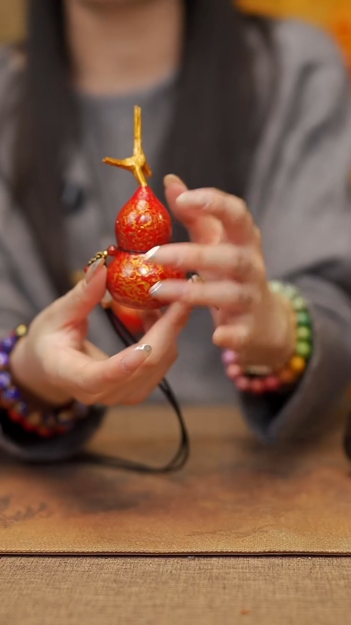 【闪购商品】487宴禾堂大漆脖挂葫芦138