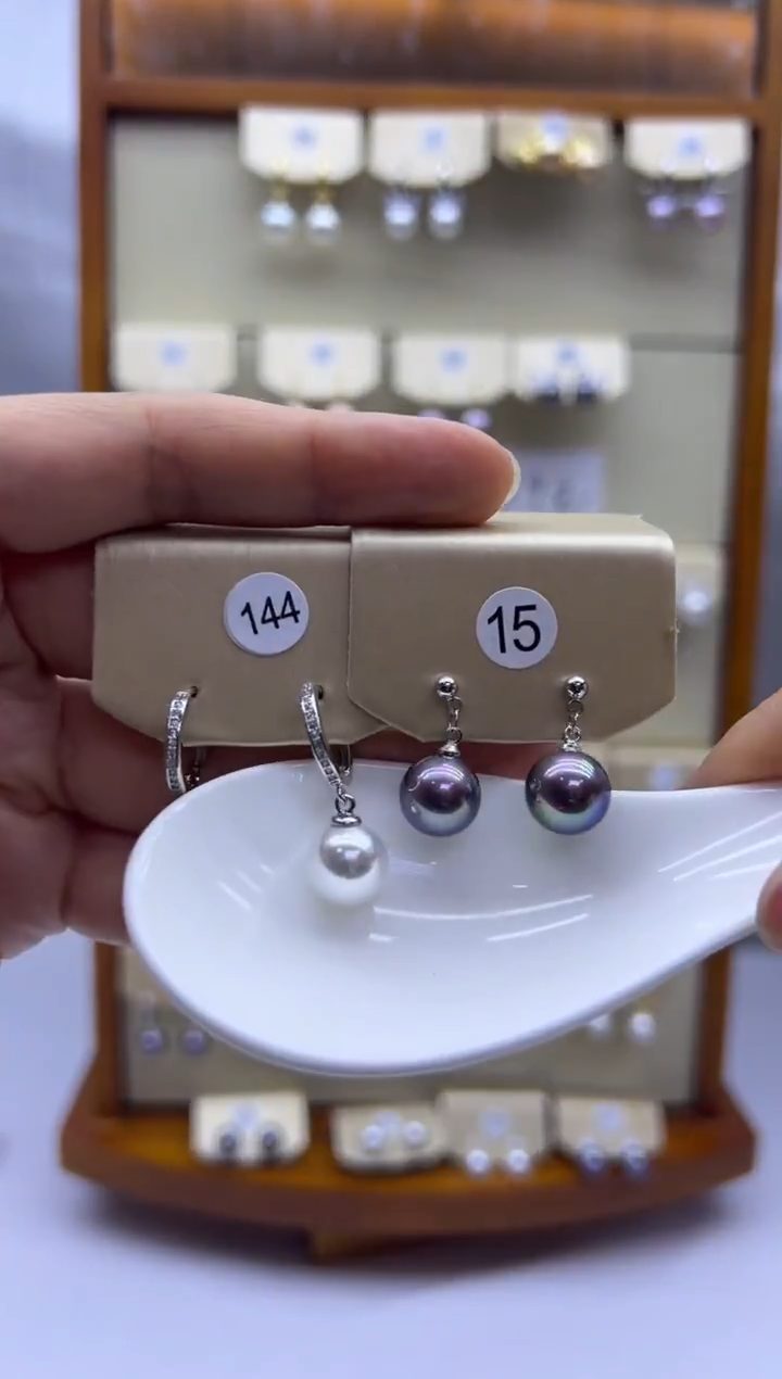 未镶嵌耳饰淡水珍珠144+15