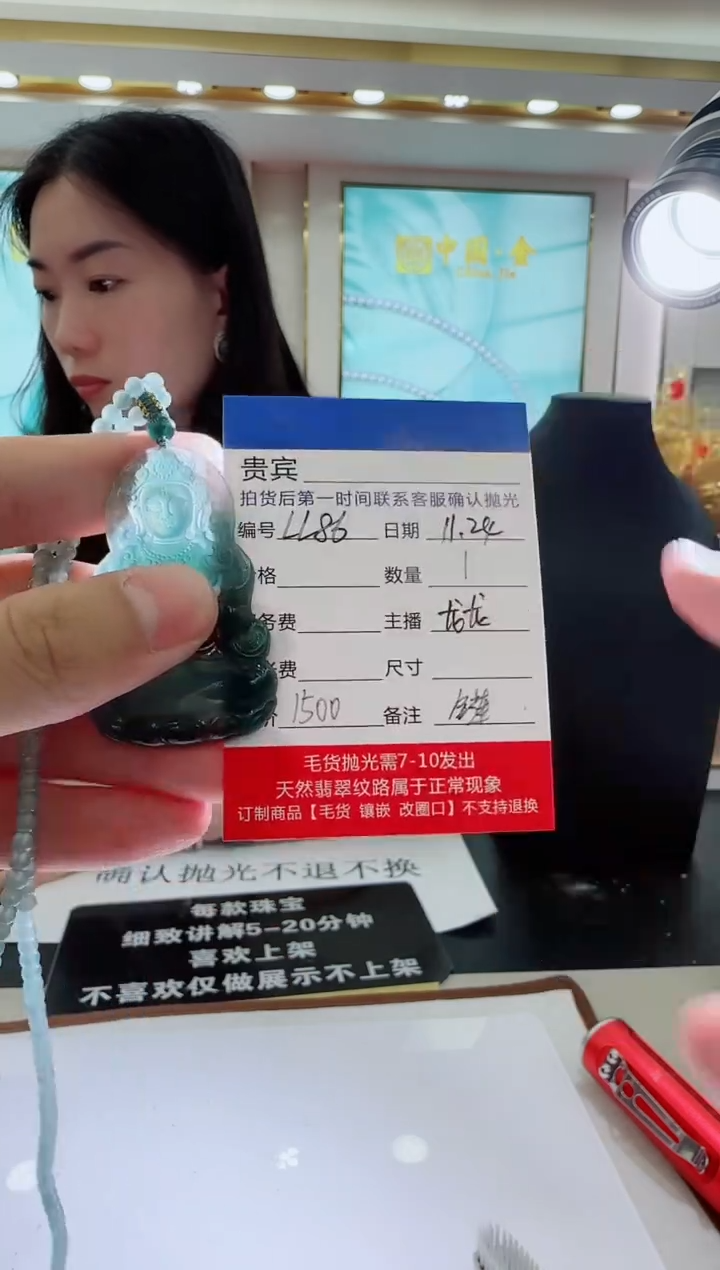 未镶嵌定制翡翠LL86翡翠吊坠赠珠链-多样性发其一