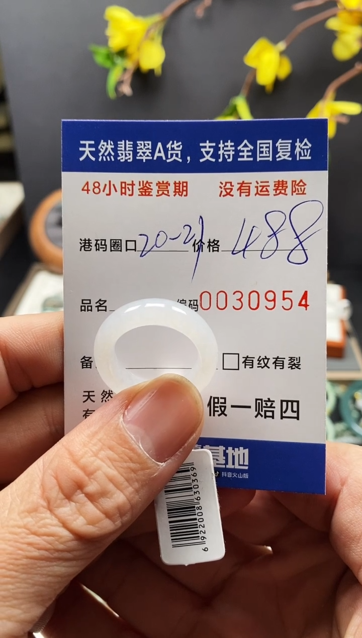 未镶嵌戒指翡翠0954