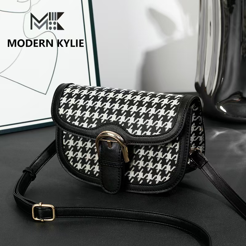 新款百搭单肩马鞍包女士包包G007