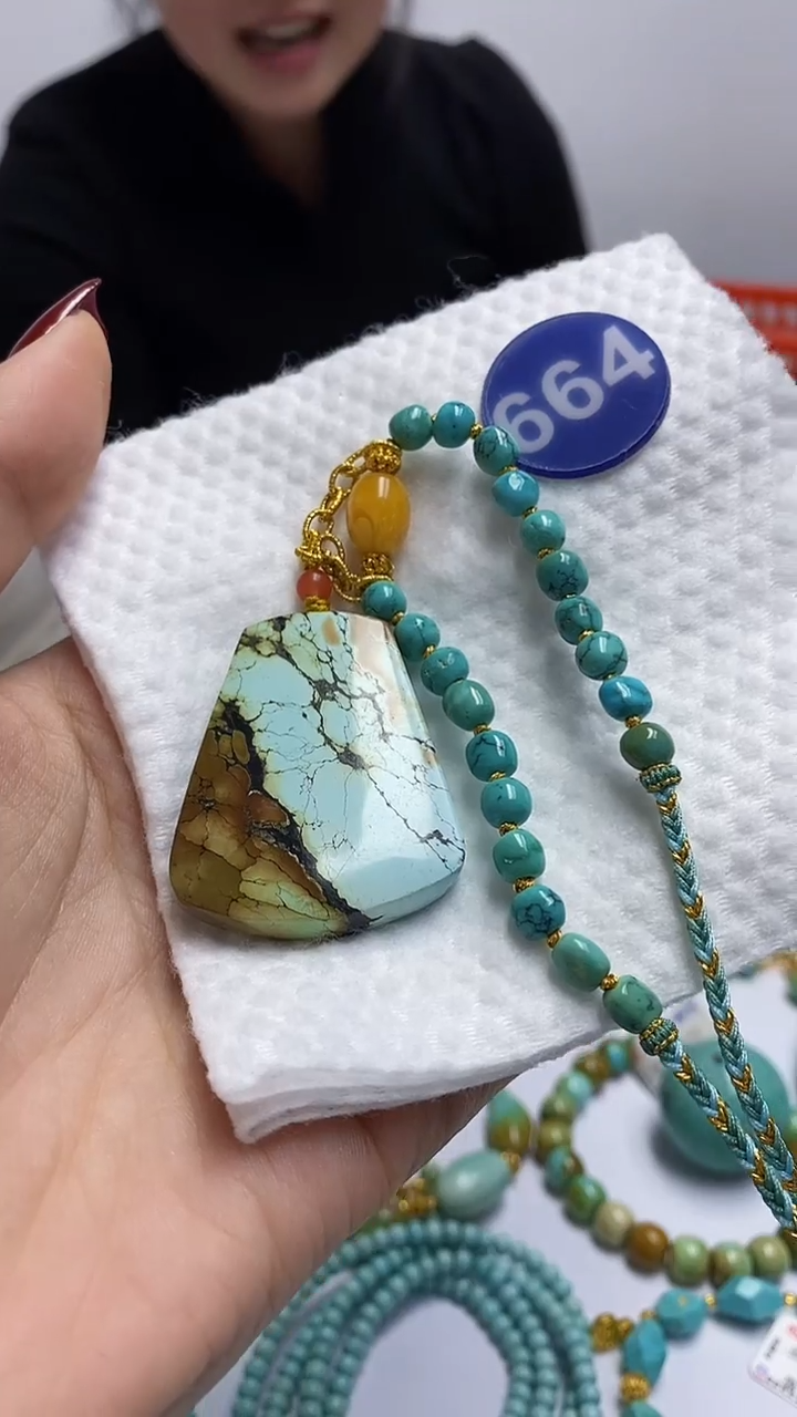 【闪购商品】绿松石项链未镶嵌664