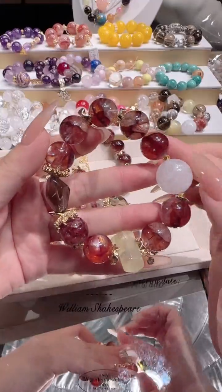 未镶嵌手串水晶多样性发一