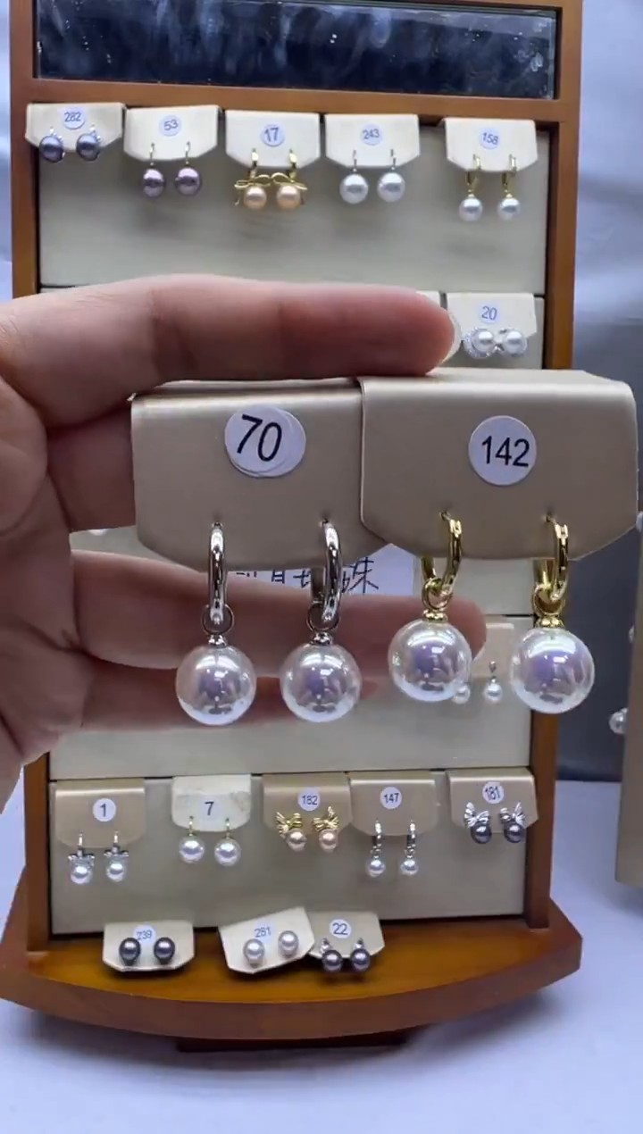 未镶嵌耳饰淡水珍珠142+70