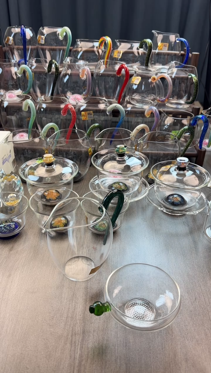 越**好禾器  奉珠茶漏湖绿色 孤品