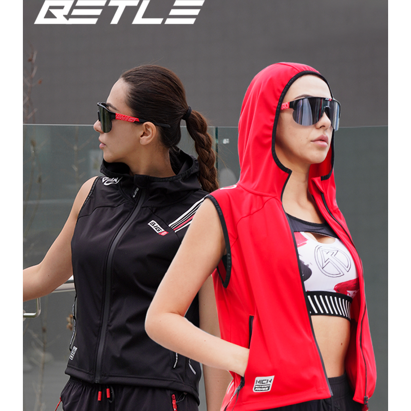 BigK 大K BEETLE 女子连帽运动马夹城市旅行户外 运动服 防风夹克