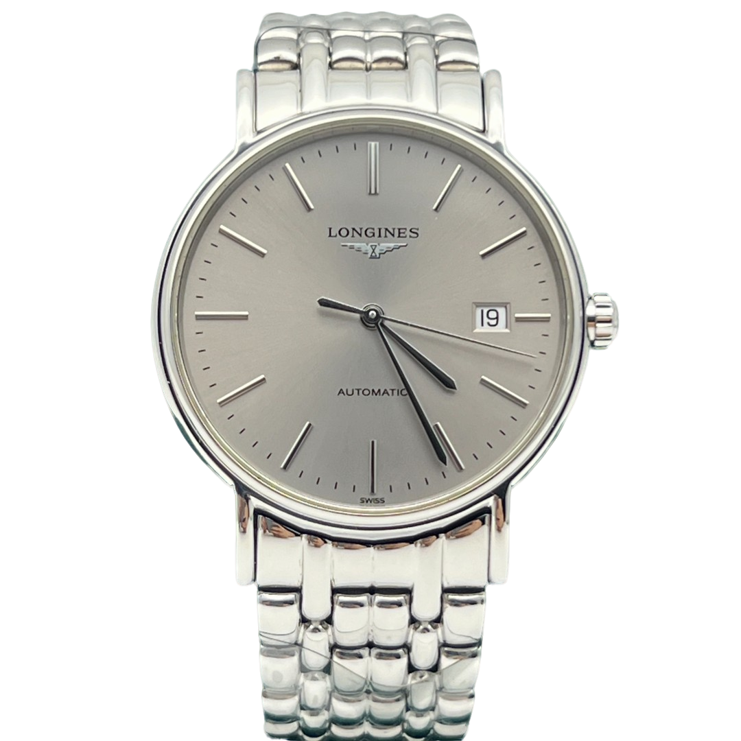 99新 Longines/浪琴 瑰丽/臻耀/男机械灰盘/921/公价12000/38.5MM