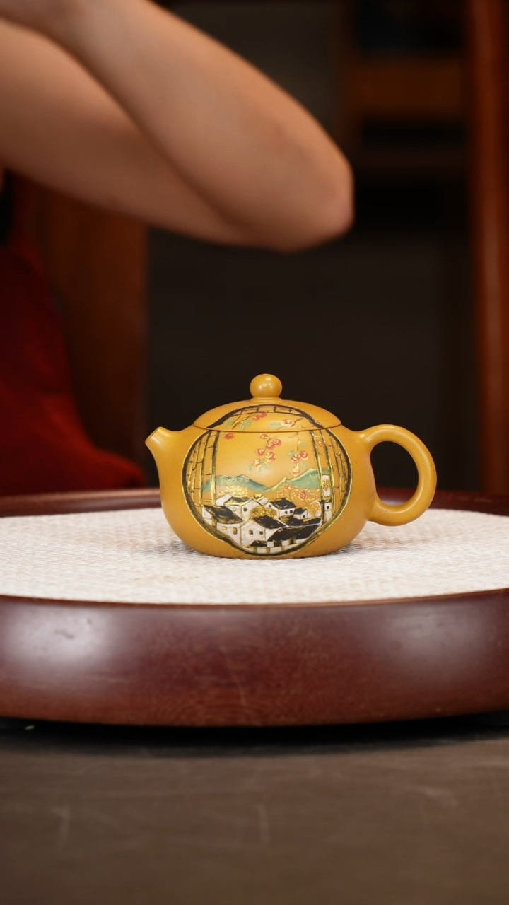茶壶紫砂【斌生】姚黄金段西施180c