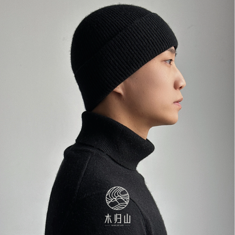 slice of life「暖冬」男士山羊绒休闲针织帽时尚百搭保暖秋冬