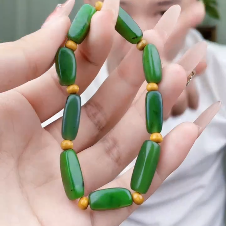 和田玉碧玉手串（拍一发一，多样性发货！）