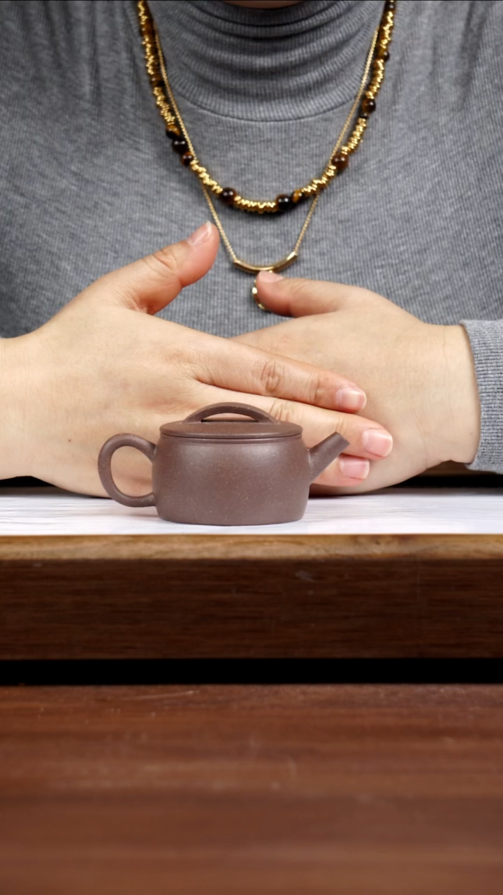 【闪购商品】紫砂茶壶紫降汉瓦80CC