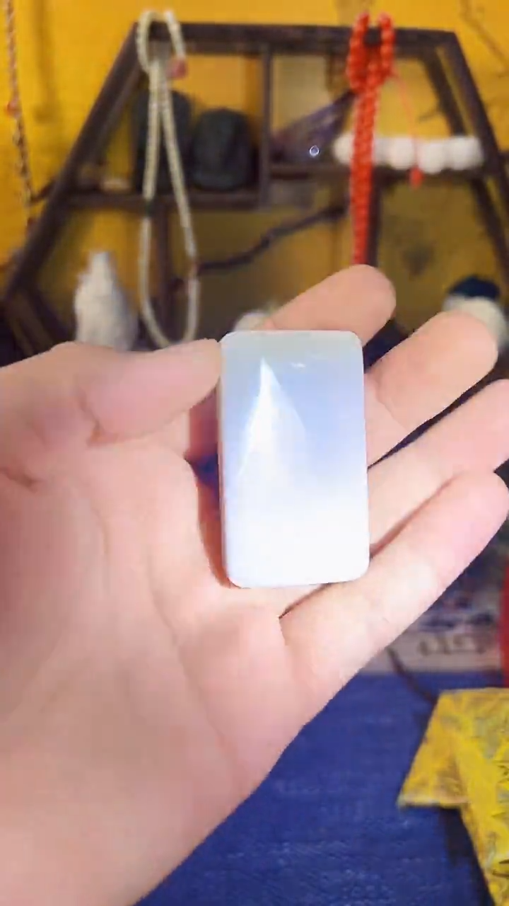 【闪购商品】和田玉挂件未镶嵌和田 6刀无事牌 （飞铃文玩）