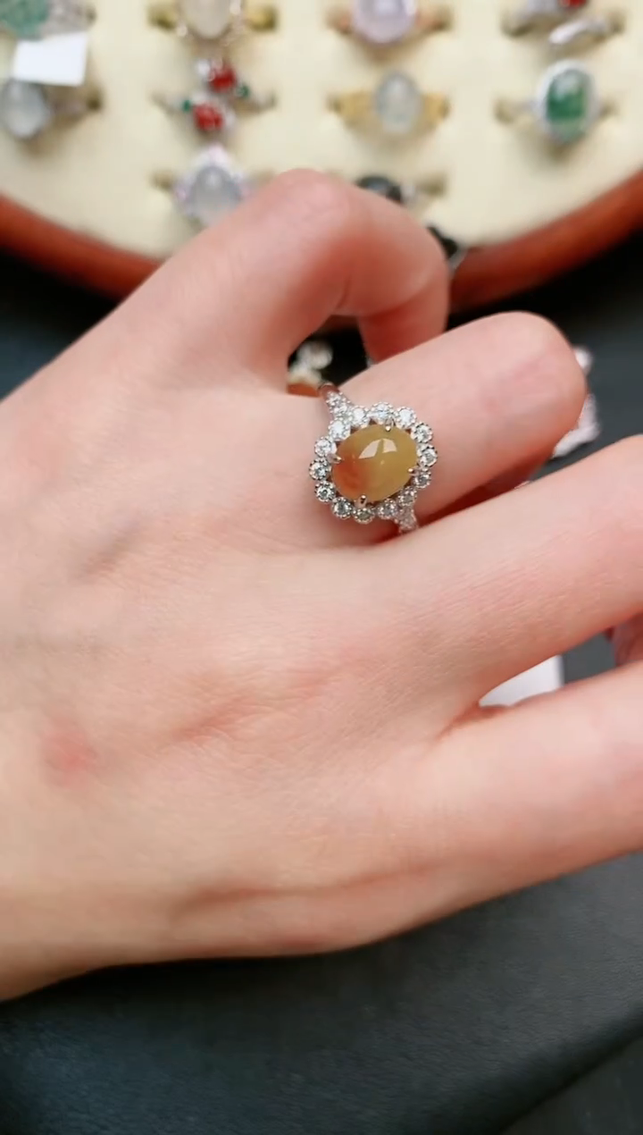 【闪购商品】翡翠戒指银S925镶嵌....