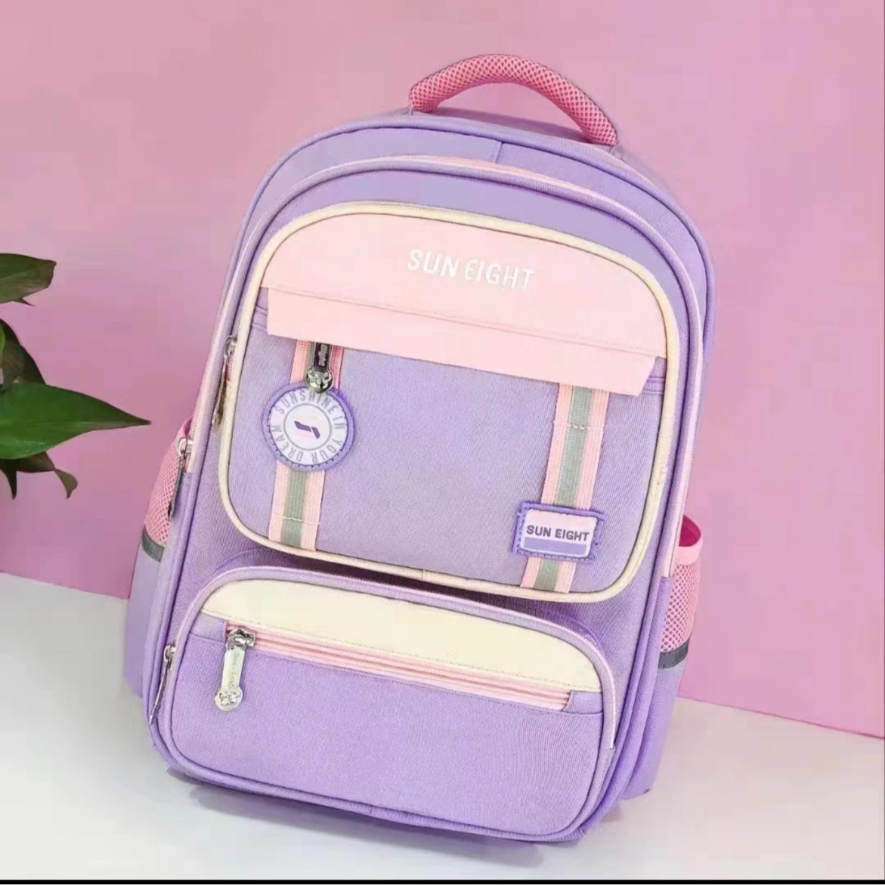 22165高端专享儿童2-5年级阳光8点书包浅紫（老林专场）