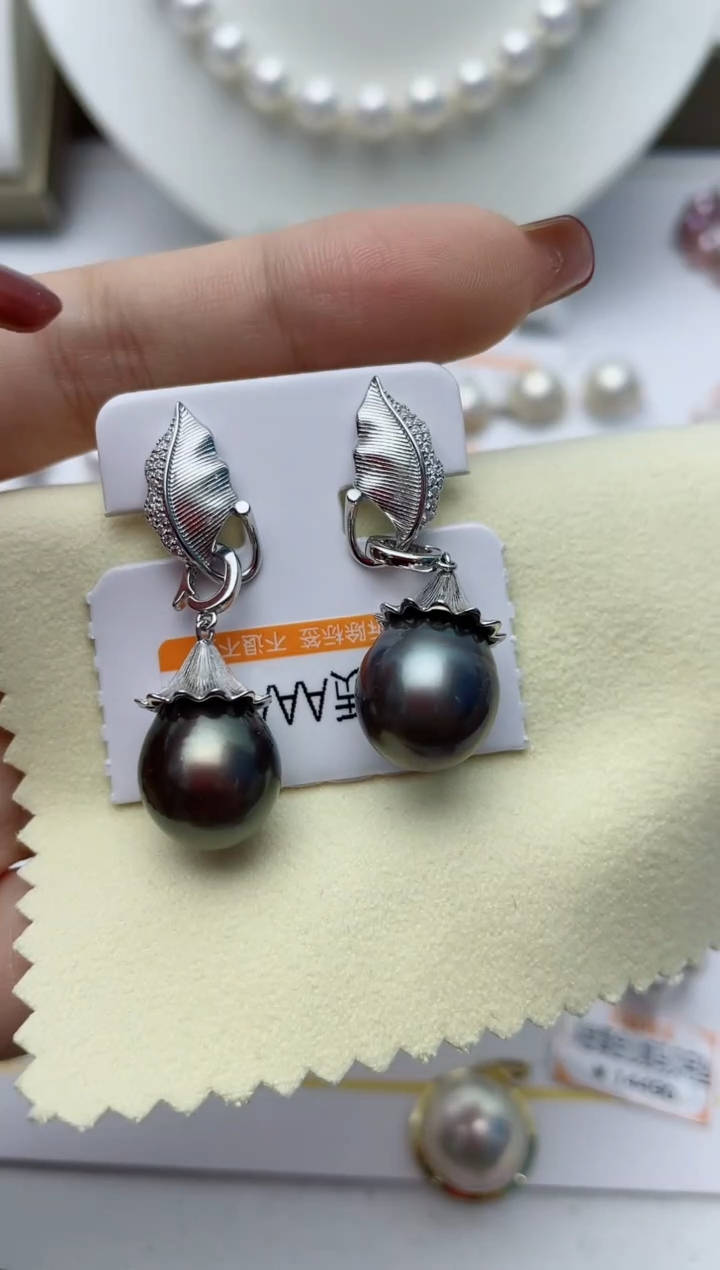 【闪购商品】海水珍珠耳饰银S925镶嵌W63