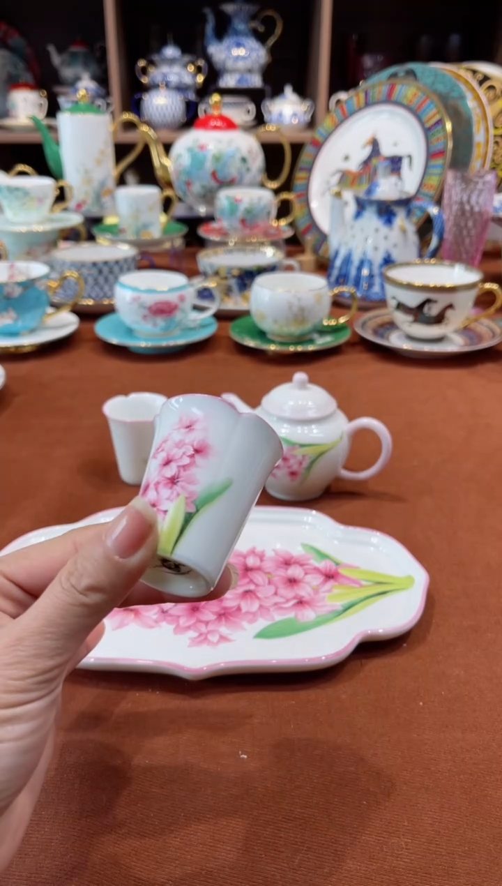 【闪购商品】瓷片风信子茶具······