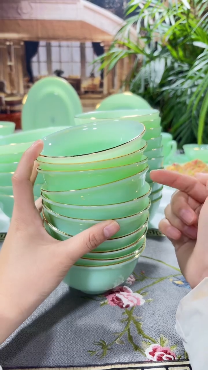 【闪购商品】...4.5英寸玉瓷碗10个口径11.5厘米