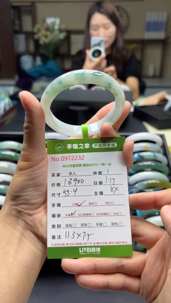 【闪购商品】翡翠手镯未镶嵌多人