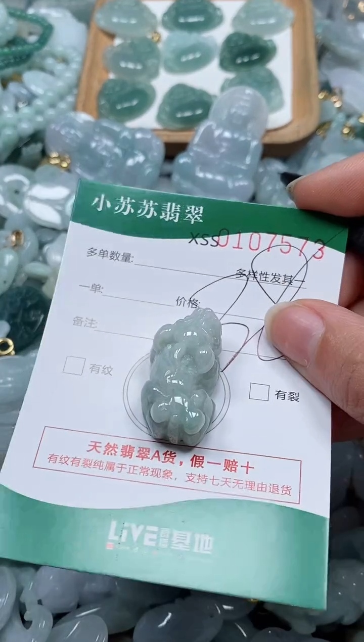 【闪购商品】翡翠颈饰未镶嵌闪购商品0107573