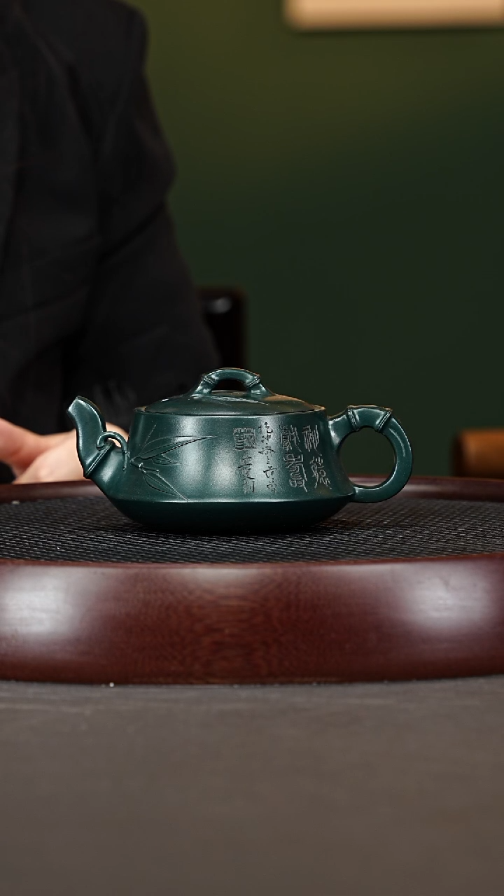 茶壶紫砂82ZWP神猿献寿 可心绿泥