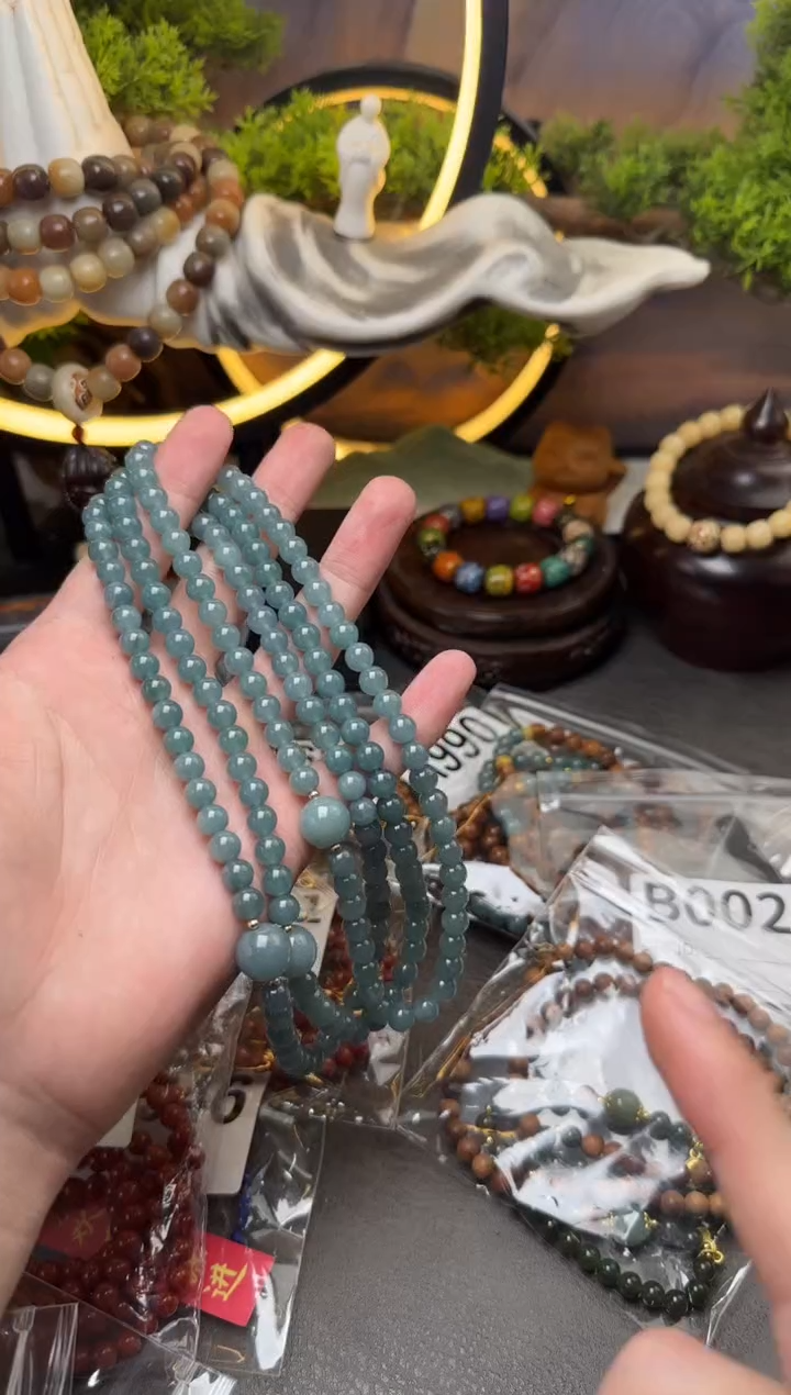 【闪购商品】菩提根/象牙果手串E024 蓝菩提 双圈