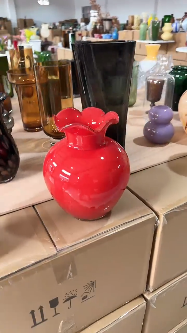 【闪购商品】玻璃红色钱袋子