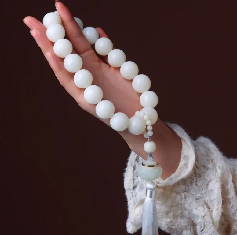 原生态白菩提根手串大白手持车挂超大果香囊流苏款（送4瓶香丸）
