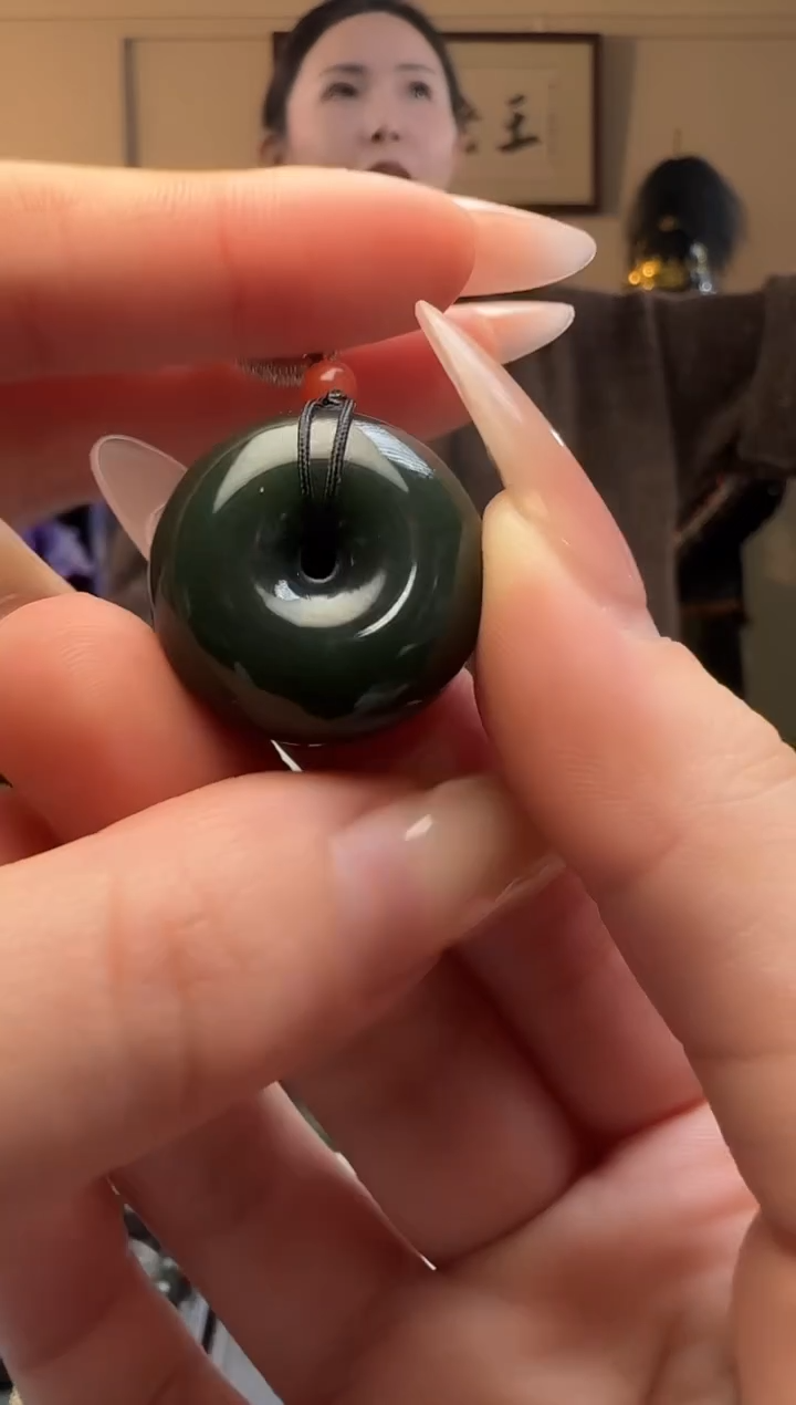 【闪购商品】和田玉青玉平安扣未镶嵌吊坠