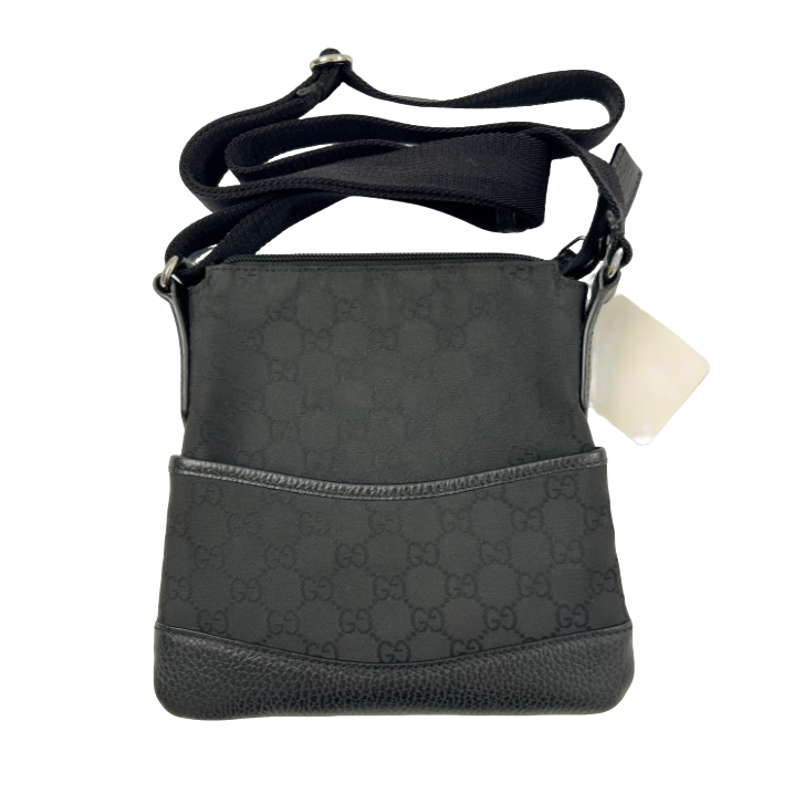 95新 GUCCI/古驰 迷你老花帆布斜挎包-R43